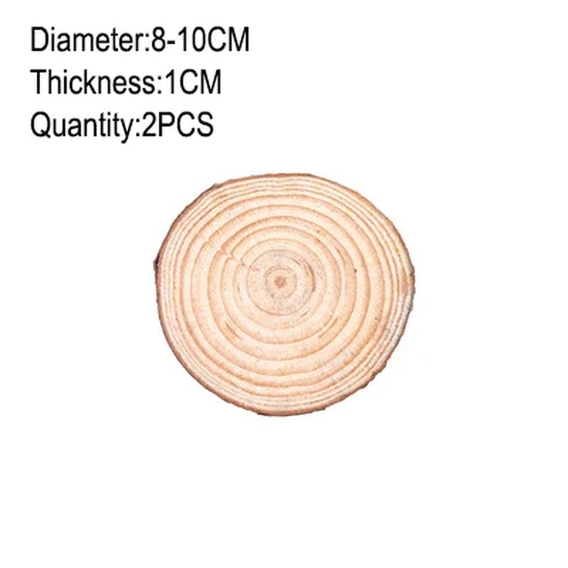 Unfinished Natural Wood Slices 3-20Cm Thick Craft Wood Kit Circles Crafts Christmas Ornaments DIY Crafts with Bark for Crafts