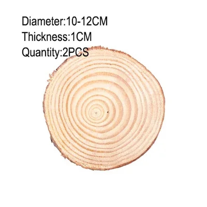 Unfinished Natural Wood Slices 3-20Cm Thick Craft Wood Kit Circles Crafts Christmas Ornaments DIY Crafts with Bark for Crafts