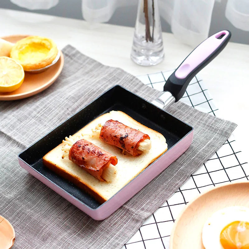 Frying Pan Tamagoyaki Omelette Non-Stick Pan Fry Egg Pan Pancake Kitchen Pot Maker Breakfast Pot Mini Cook