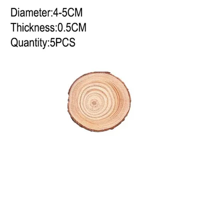 Unfinished Natural Wood Slices 3-20Cm Thick Craft Wood Kit Circles Crafts Christmas Ornaments DIY Crafts with Bark for Crafts