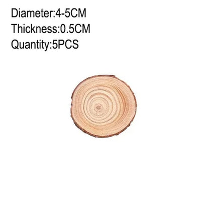 Unfinished Natural Wood Slices 3-20Cm Thick Craft Wood Kit Circles Crafts Christmas Ornaments DIY Crafts with Bark for Crafts