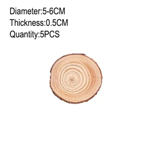Unfinished Natural Wood Slices 3-20Cm Thick Craft Wood Kit Circles Crafts Christmas Ornaments DIY Crafts with Bark for Crafts