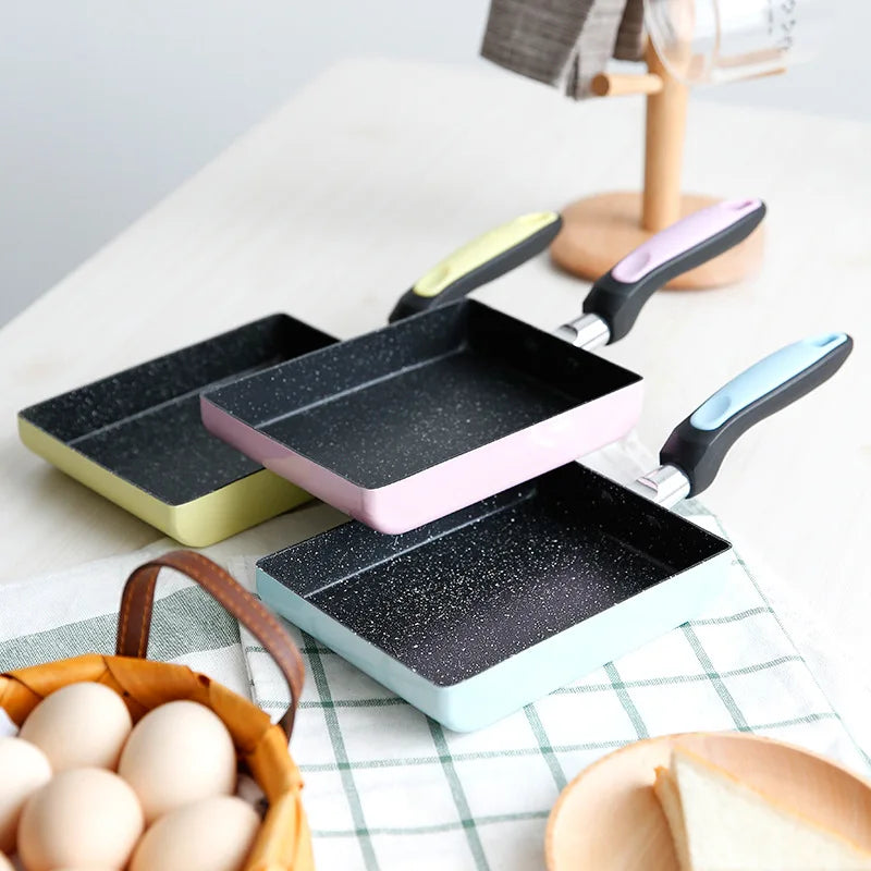 Frying Pan Tamagoyaki Omelette Non-Stick Pan Fry Egg Pan Pancake Kitchen Pot Maker Breakfast Pot Mini Cook