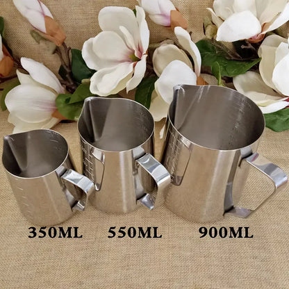 DIY Candle Making Hand Tool, Stainless Steel Cup, Wax Pot, Chocolates Melt, Containing Mark, Big 900Ml Inner Scale, New
