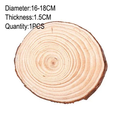 Unfinished Natural Wood Slices 3-20Cm Thick Craft Wood Kit Circles Crafts Christmas Ornaments DIY Crafts with Bark for Crafts