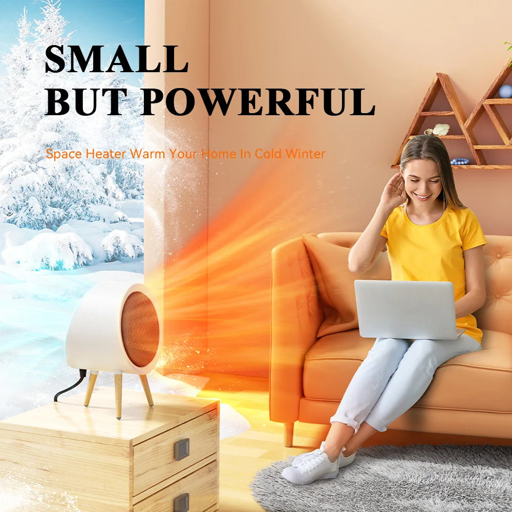 GAIATOP Heater for Home Electric Fan Heater Home Heaters Energy Saving Bedroom Heating for Office Space Heater Heater Portable